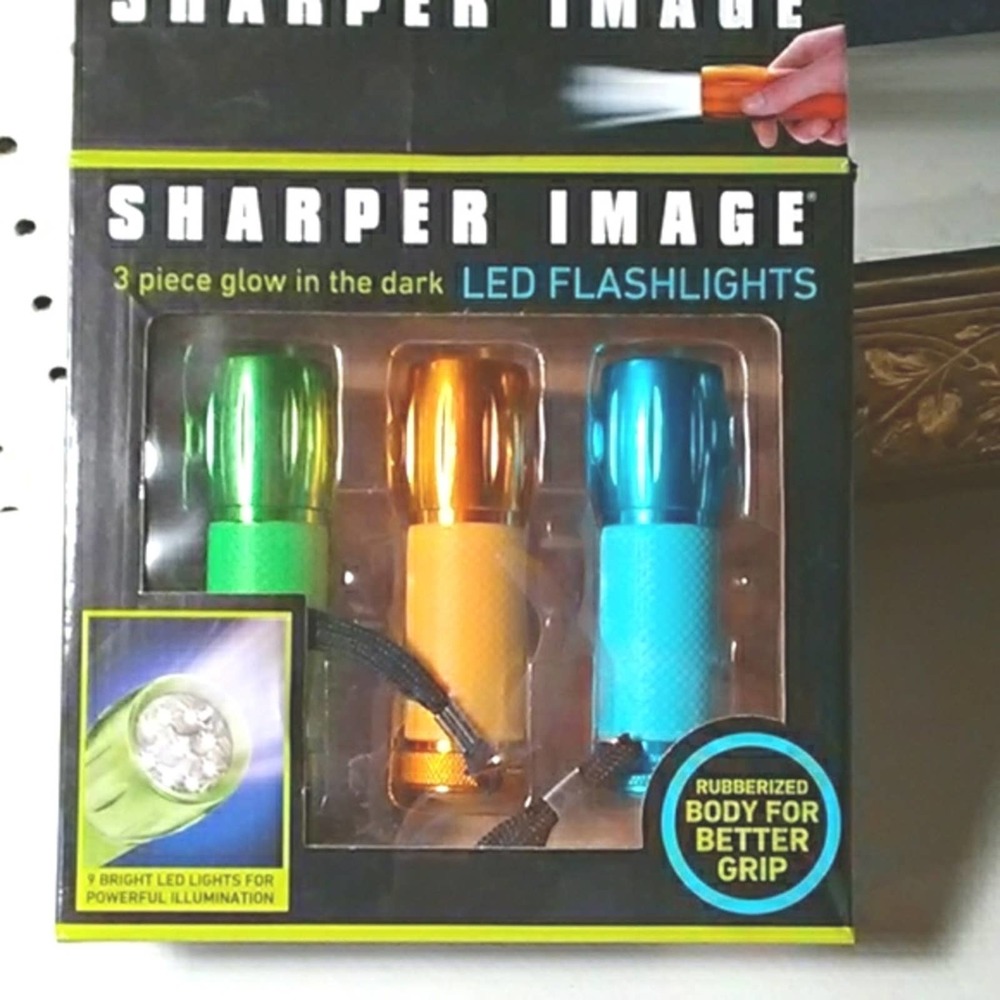 SHARPER IMAGE 3 Flashlights NEW in box BRAND NEW!!